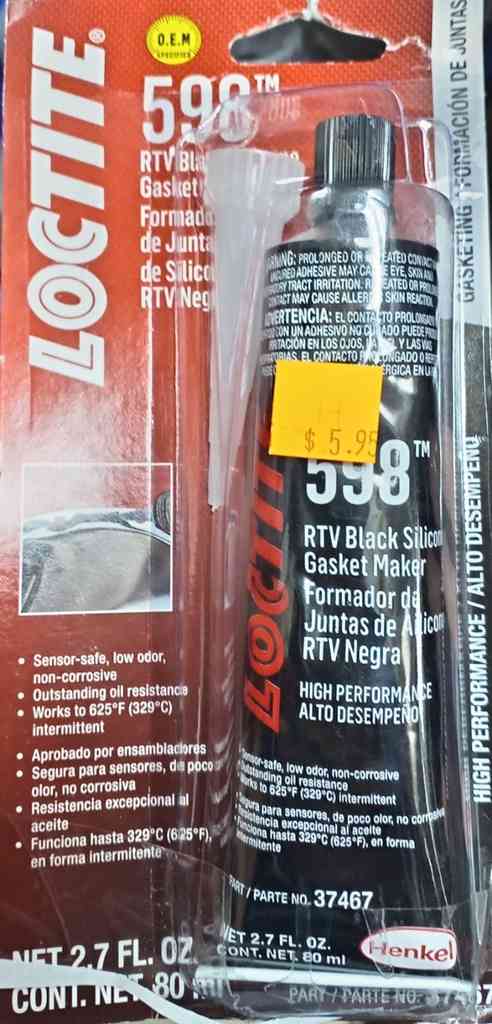 Loctite SILICON NEGRO RTV 598 TB 80GREN/ES