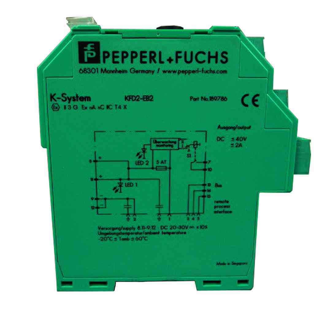 Pepperl+Fuchs KFD2-EB2 Module Namur Power Injector for DIN RAIL. PEPPERL.KFD2-EB2
